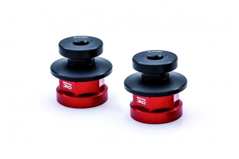 CNC Racing Rear Wheel Axle Nut set with Rear Stand Support for Ducati Scrambler, Monster 937/797/795/696/695/400, and ST3