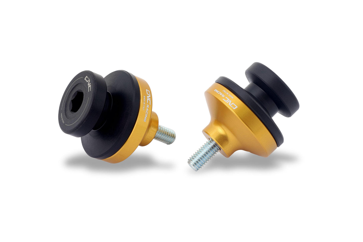 CNC Racing Large Delrin / Aluminum Swing Arm Spools for Ducati Mulitstrada V4 / 950 / 1200 / 1260 Enduro (M8 size)