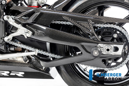 Ilmberger Carbon Swing Arm Cover, Left for the BMW S 1000 R '21 / S 1000 RR '19-23 / M1000R '23-24 / M1000RR '21-24