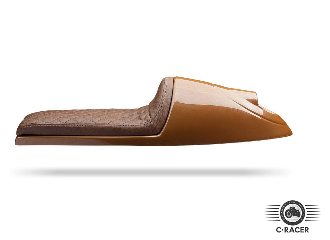 C-Racer "Long Classic A" edition Universal Cafe Racer Seat and Tail Fairing - SCR2.1