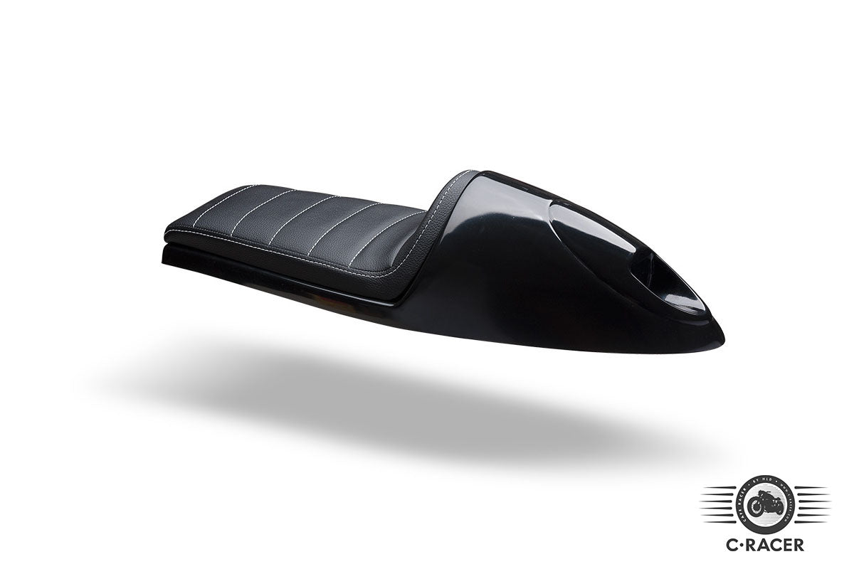 C-Racer "Long Classic B" edition Universal Cafe Racer Seat and Tail Fairing - SCR2.2