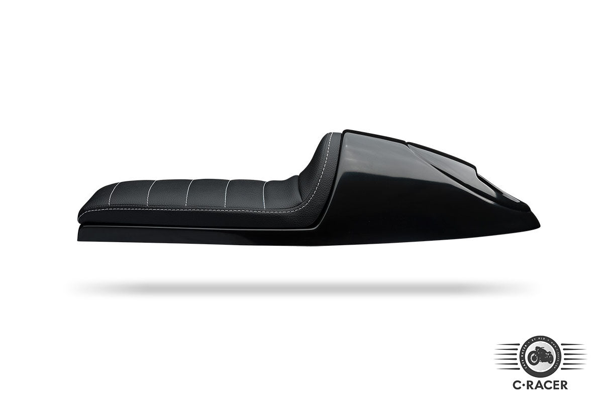 C-Racer "Long Classic B" edition Universal Cafe Racer Seat and Tail Fairing - SCR2.2