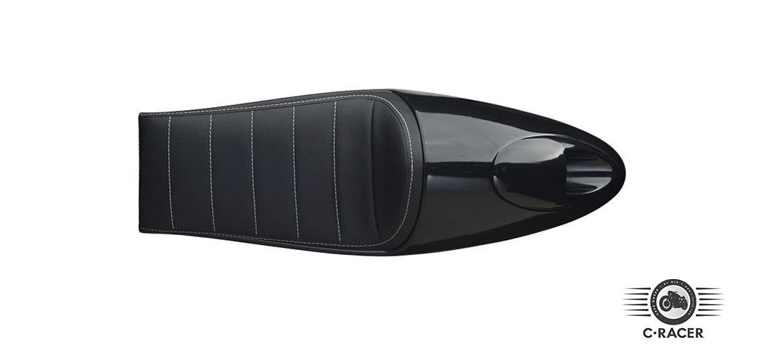 C-Racer "Long Classic B" edition Universal Cafe Racer Seat and Tail Fairing - SCR2.2