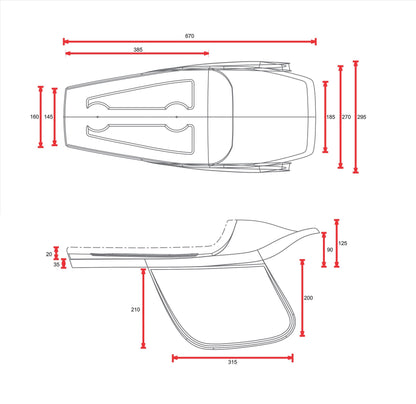 C-Racer "Bolntor Racing" Universal Flat Track Seat and Tail Fairing with Number Plates - SCR5.1