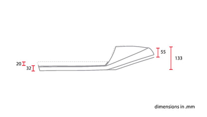 C-Racer "Late Classic" Universal Cafe Racer Seat and Tail Fairing - SCR8