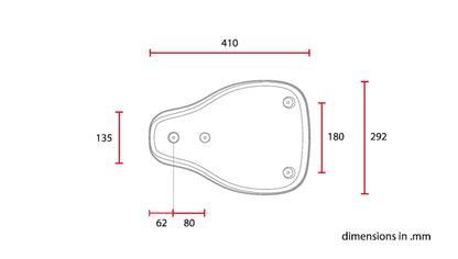 C-Racer "Solo Saddle" Universal Bobber Seat - Large - SCR9