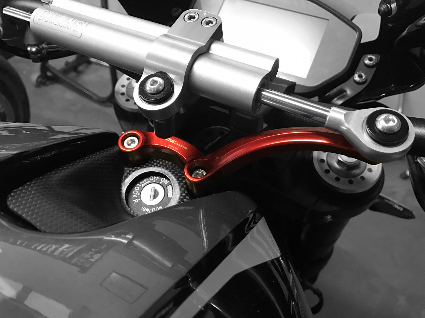 CNC Racing Damper Mount Kit for Ducati Monster 1200/S/R