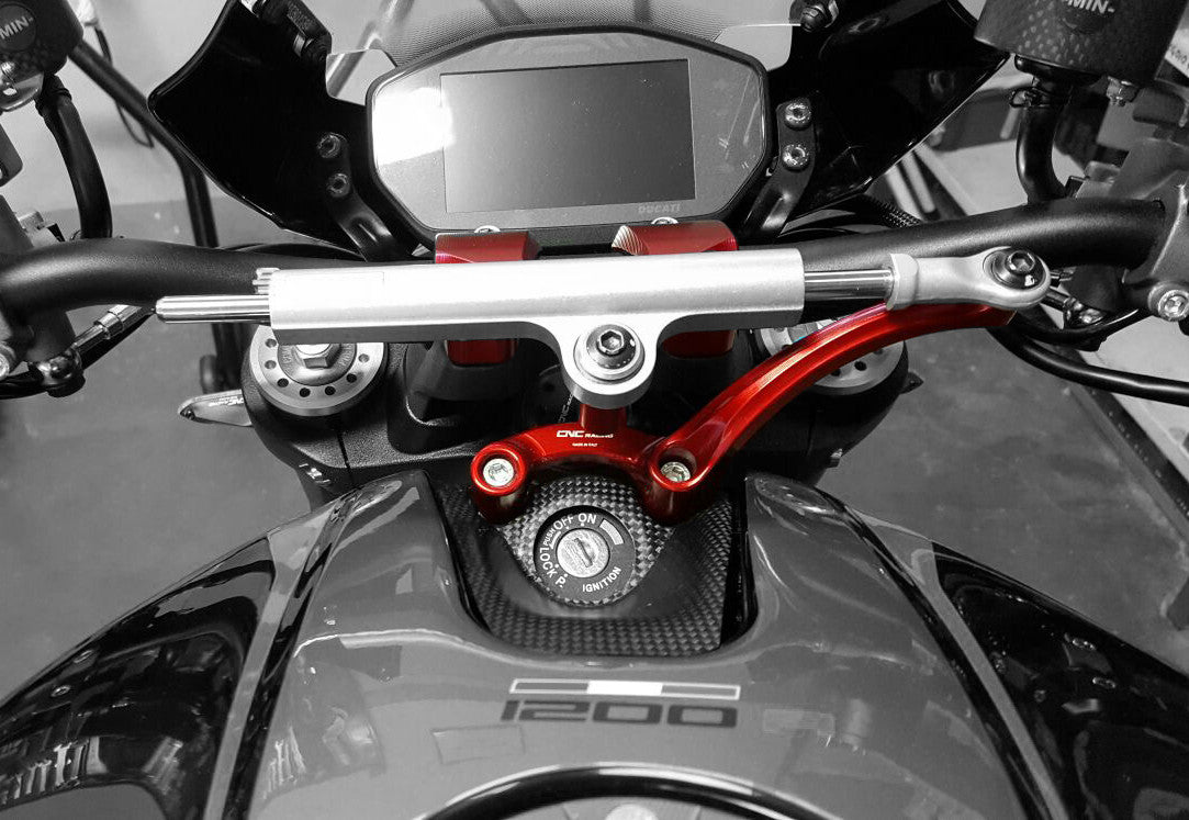 CNC Racing Handlebar Clamp for use with Steering Damper for Ducati Monster 1200/S/R
