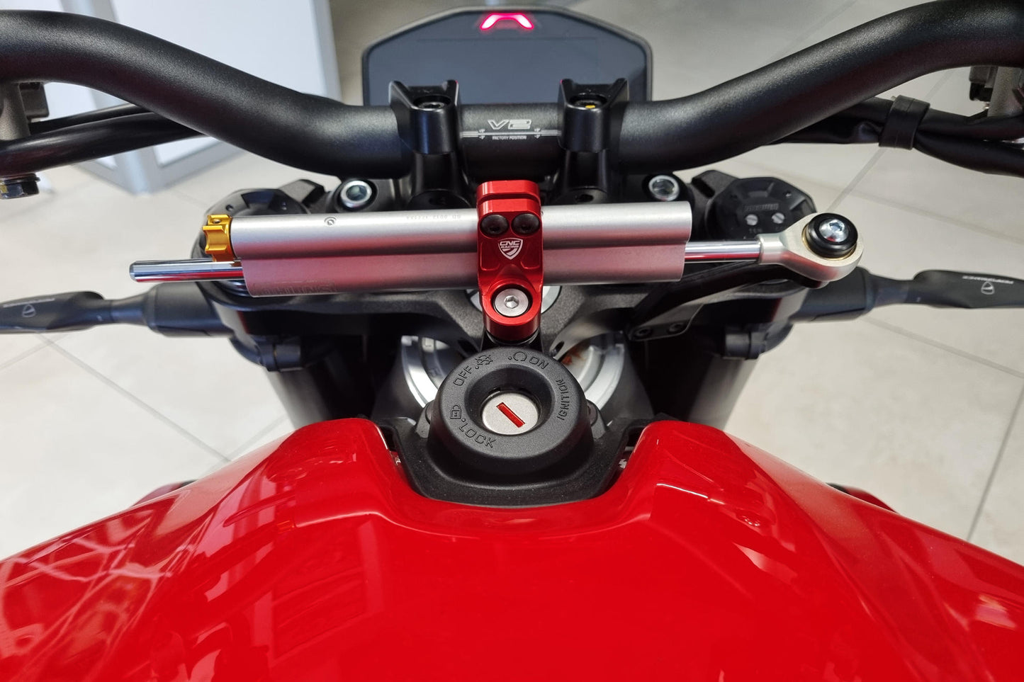 CNC Racing Steering Damper Mount kit for Ducati Streetfighter V4 / V2