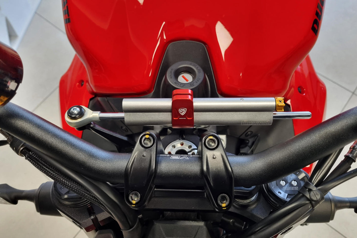 CNC Racing Steering Damper Mount kit for Ducati Streetfighter V4 / V2