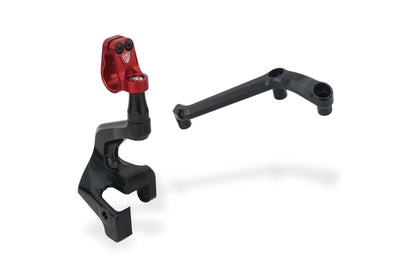 CNC Racing Steering Damper Mount kit for Ducati Multistrada V4 / S with OE Handlebar Clamp / Riser