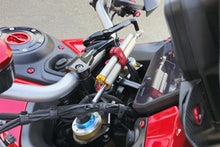 CNC Racing Steering Damper Mount kit for Ducati Multistrada V4 / S with CNC Racing Handlebar Clamp RM251