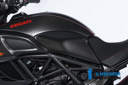 Ilmberger Carbon Tank Side Panel, Left Carbon for the Ducati Diavel 2011 - 2014
