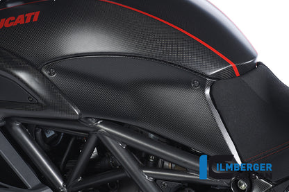 Ilmberger Carbon Tank Side Panel, Left Carbon for the Ducati Diavel 2011 - 2014