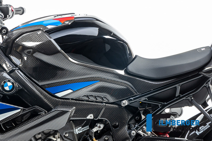 Ilmberger Carbon Tank Side Panel, Left Full Version for the BMW S 1000 R '21 / S 1000 RR '19 / M 1000 R '23-24 / M 1000 RR '21-24