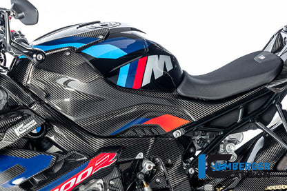 Ilmberger Carbon Tank Side Panel, Left Full Version for the BMW S 1000 R '21 / S 1000 RR '19 / M 1000 R '23-24 / M 1000 RR '21-24