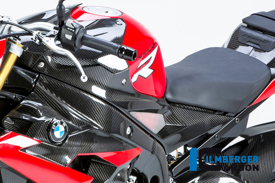 Ilmberger Carbon Tank Side Panel, Left Side Carbon for the BMW S 1000 R '14-25 / S 1000 RR '15-18
