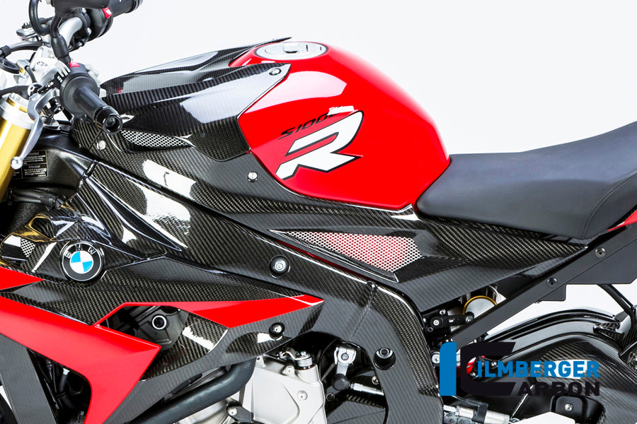 Ilmberger Carbon Tank Side Panel, Left Side Carbon for the BMW S 1000 R '14-25 / S 1000 RR '15-18