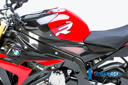 Ilmberger Carbon Tank Side Panel, Left Side Carbon for the BMW S 1000 R '14-25 / S 1000 RR '15-18