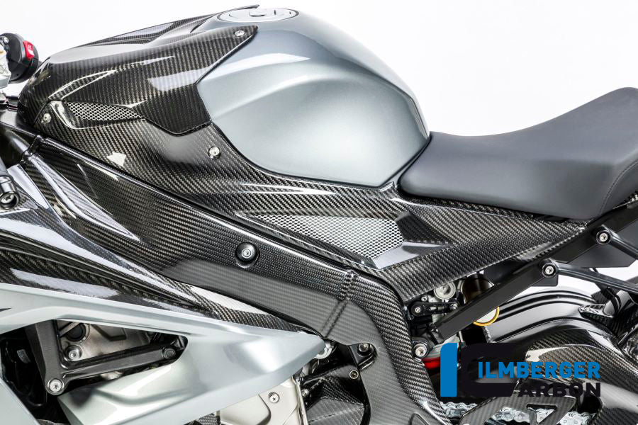 Ilmberger Carbon Tank Side Panel, Left Side Carbon for the BMW S 1000 R '14-25 / S 1000 RR '15-18