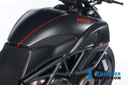 Ilmberger Carbon Tank Side Panel, Right Carbon for the Ducati Diavel 2011 - 2014
