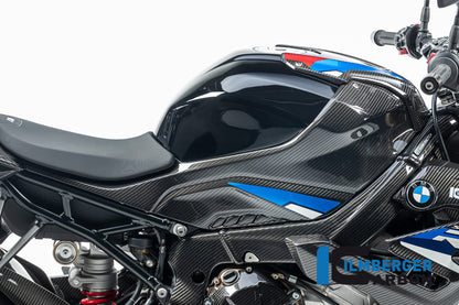 Ilmberger Carbon Tank Side Panel, Right Full Version for the BMW S 1000 R '21 / S 1000 RR '19-23 / M 1000 R '23-24 / M 1000 RR '21-24