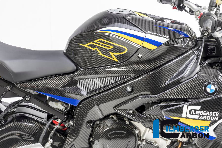 Ilmberger Carbon Tank Side Panel, Right Side Carbon for the BMW S 1000 R '14-25 / S 1000 RR '15-18