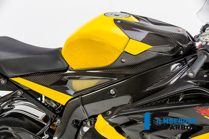 Ilmberger Carbon Tank Side Panel Racing, Right Side Carbon for the BMW S 1000 RR 2015-2018