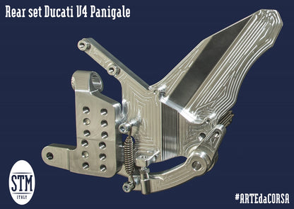 STM Adjustable Rearsets for the Ducati Panigale V4 / S / Speciale