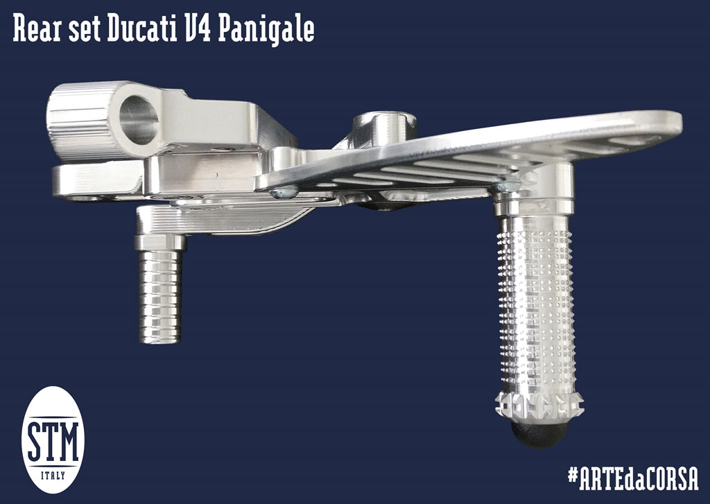 STM Adjustable Rearsets for the Ducati Panigale V4 / S / Speciale