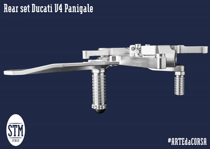 STM Adjustable Rearsets for the Ducati Panigale V4 / S / Speciale