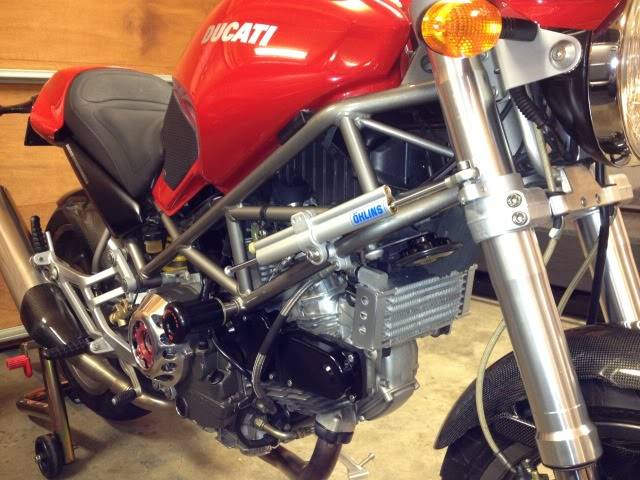 Ohlins Frame Side Steering Damper Kit For Ducati Monster S4, S4R, S4RS, S4RT, S2R, 1000, 800, 620, 695 - SD 154 - SD154