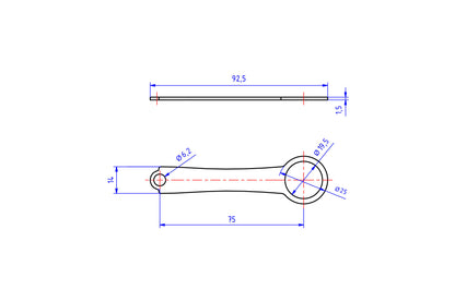 CNC Racing Reservoir Mounting Bracket for Brembo Master Cylinders