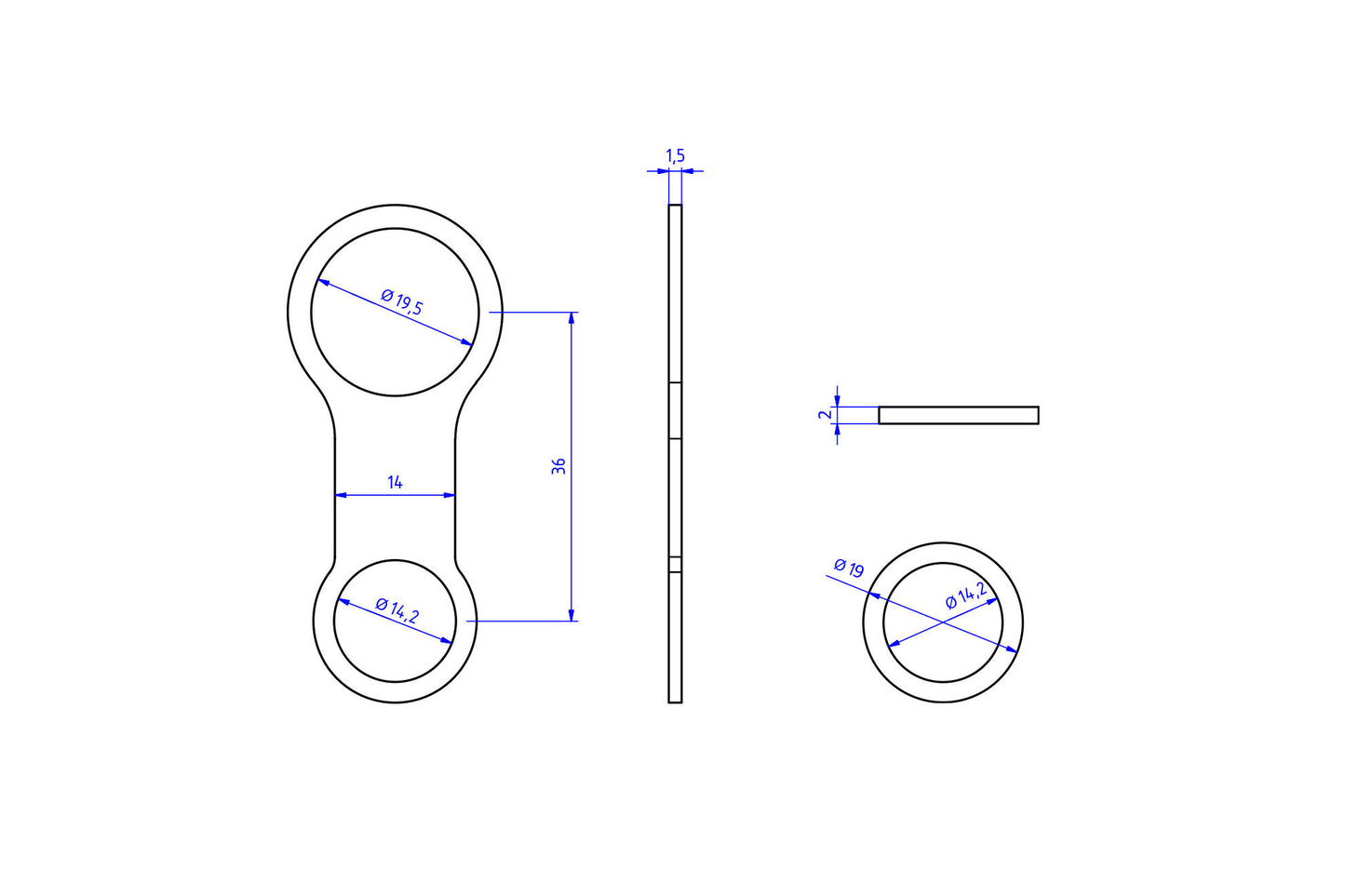 CNC Racing Reservoir Mounting Bracket for OE Mounting