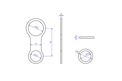 CNC Racing Reservoir Mounting Bracket for OE Mounting