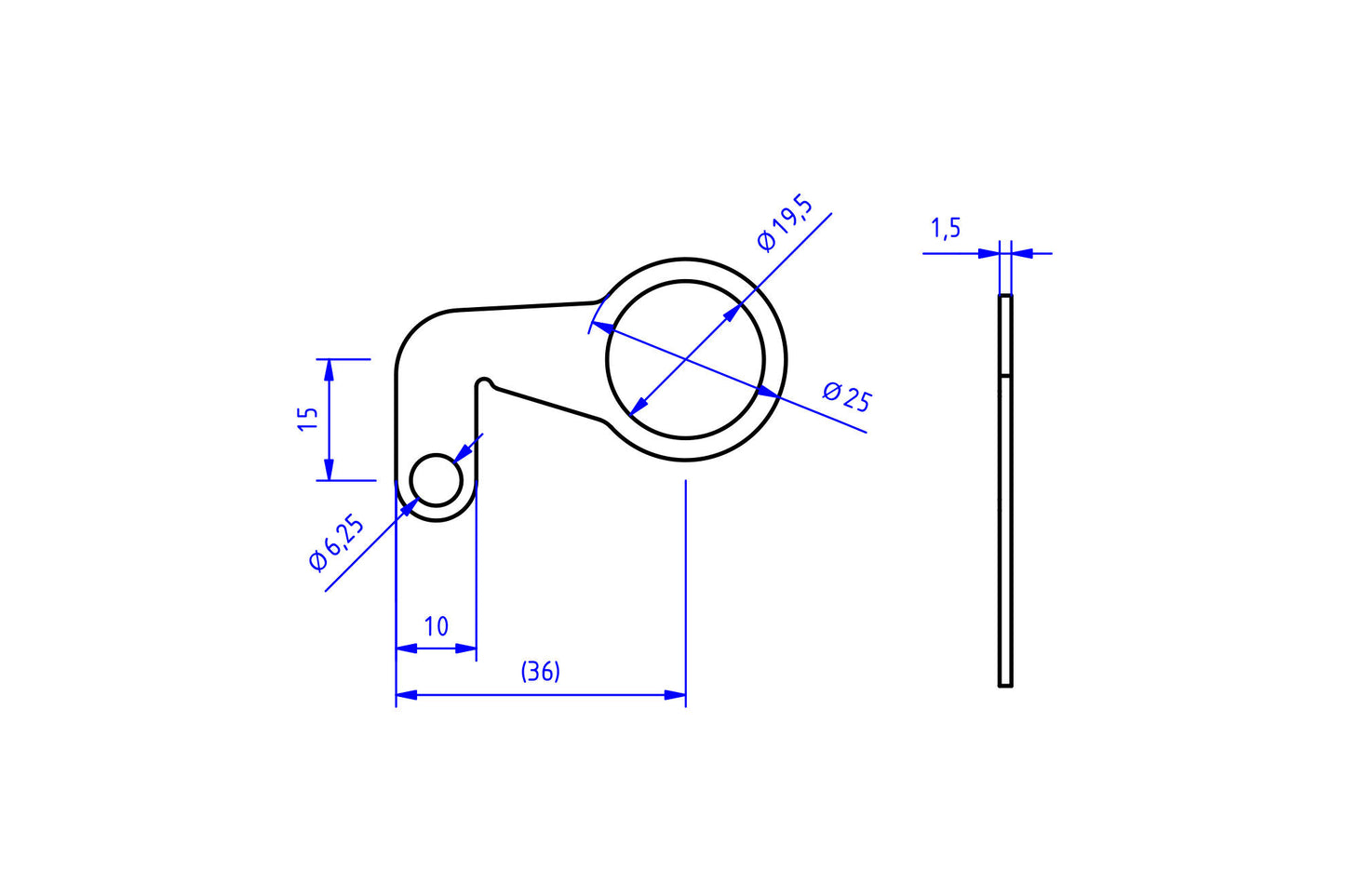 CNC Racing Reservoir Mounting Bracket for Master Cylinder Clamp Mounting
