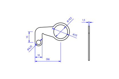 CNC Racing Reservoir Mounting Bracket for Master Cylinder Clamp Mounting