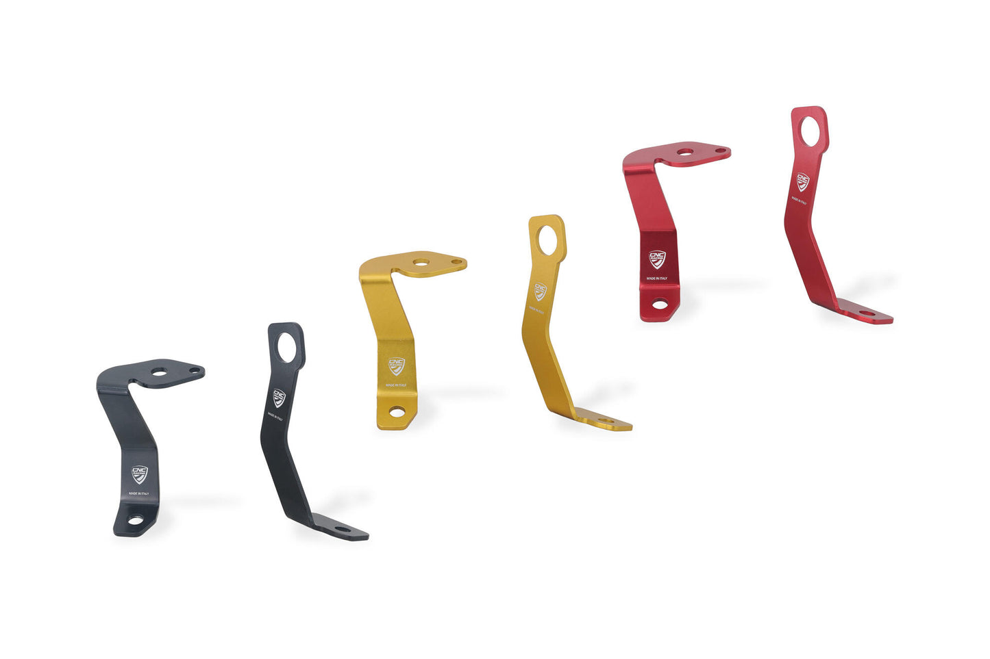 CNC Racing Aluminum Front Reservoir Brackets for Moto Guzzi V100 Mandello