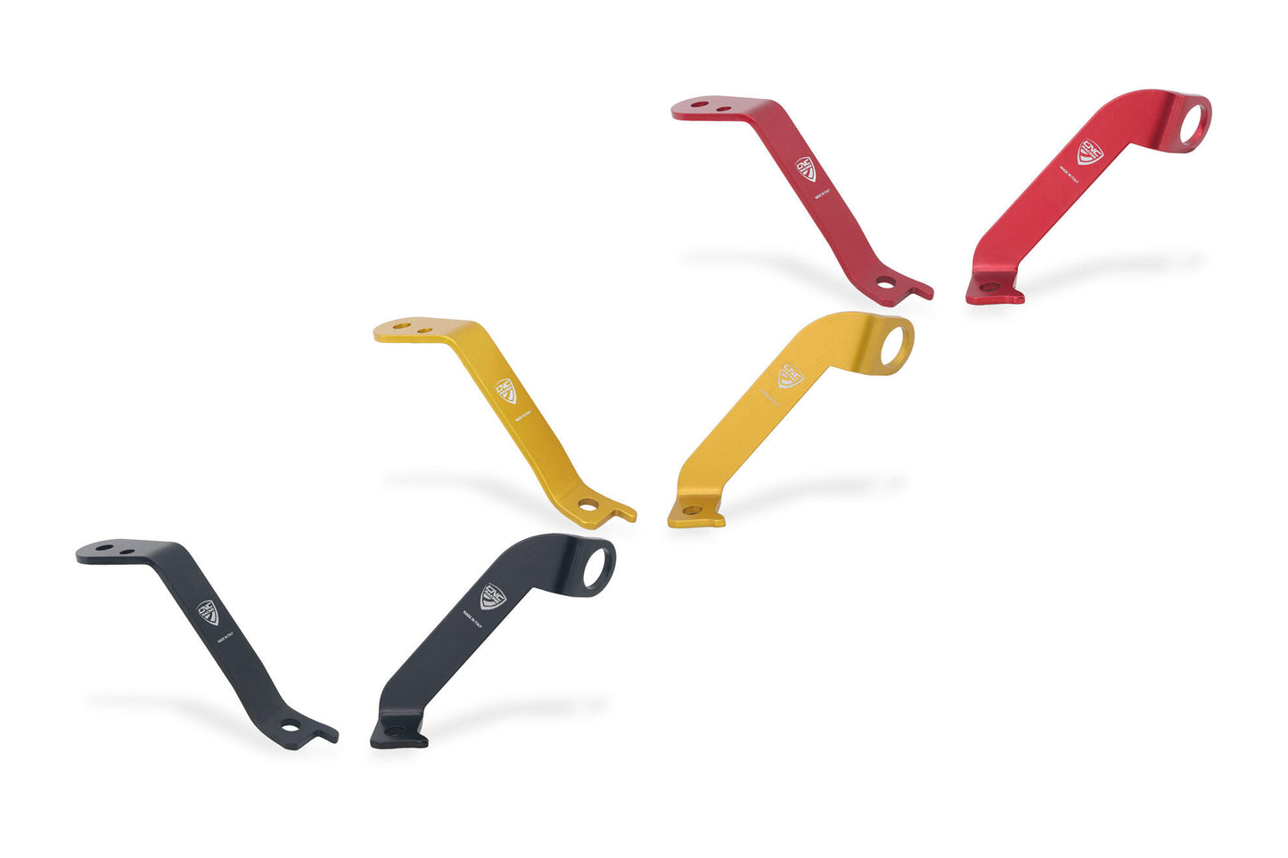 CNC Racing Aluminum Front Reservoir Brackets for the Ducati Panigale V4 (2025+)