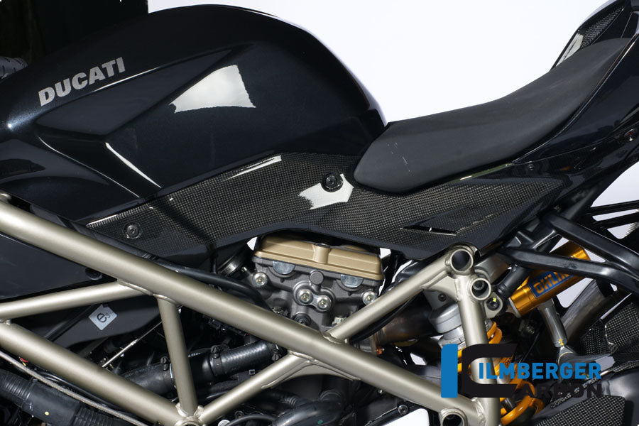 Ilmberger Carbon Underseat Side Panels Left, Carbon for the Ducati Streetfighter 1100 '09 / Streetfighter 848 '12