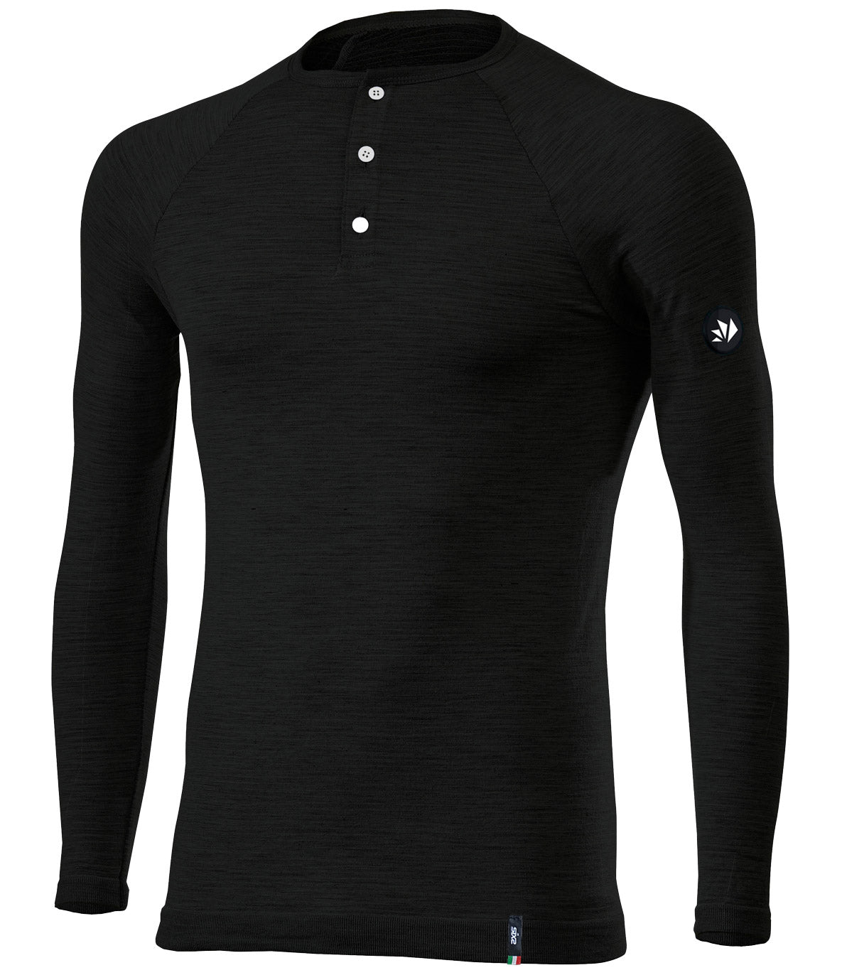 SIX2 Merino Wool Henley Shirt