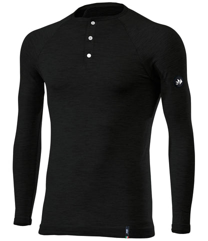 SIX2 Merino Wool Henley Shirt