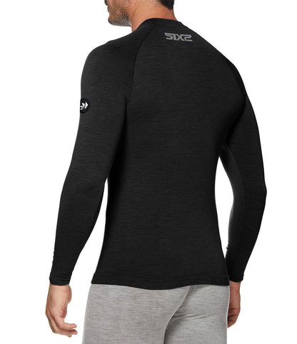 SIX2 Merino Wool Henley Shirt