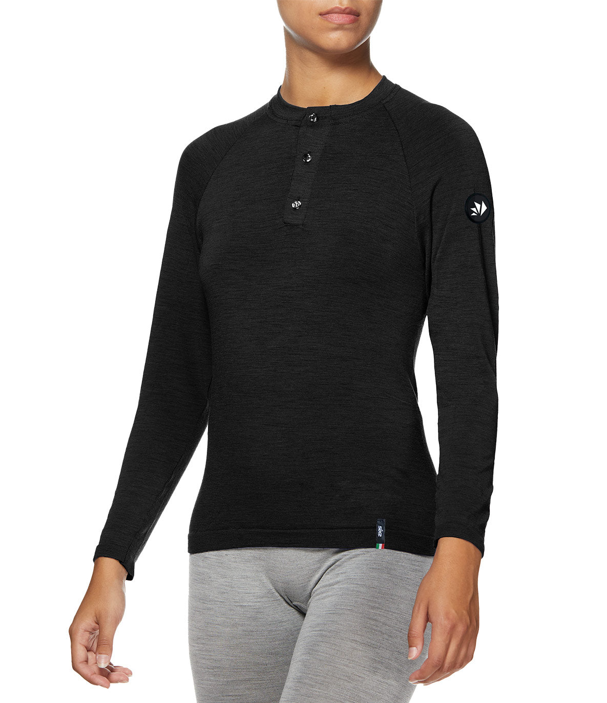 SIX2 Merino Wool Henley Shirt