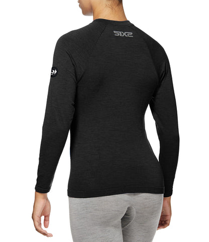 SIX2 Merino Wool Henley Shirt