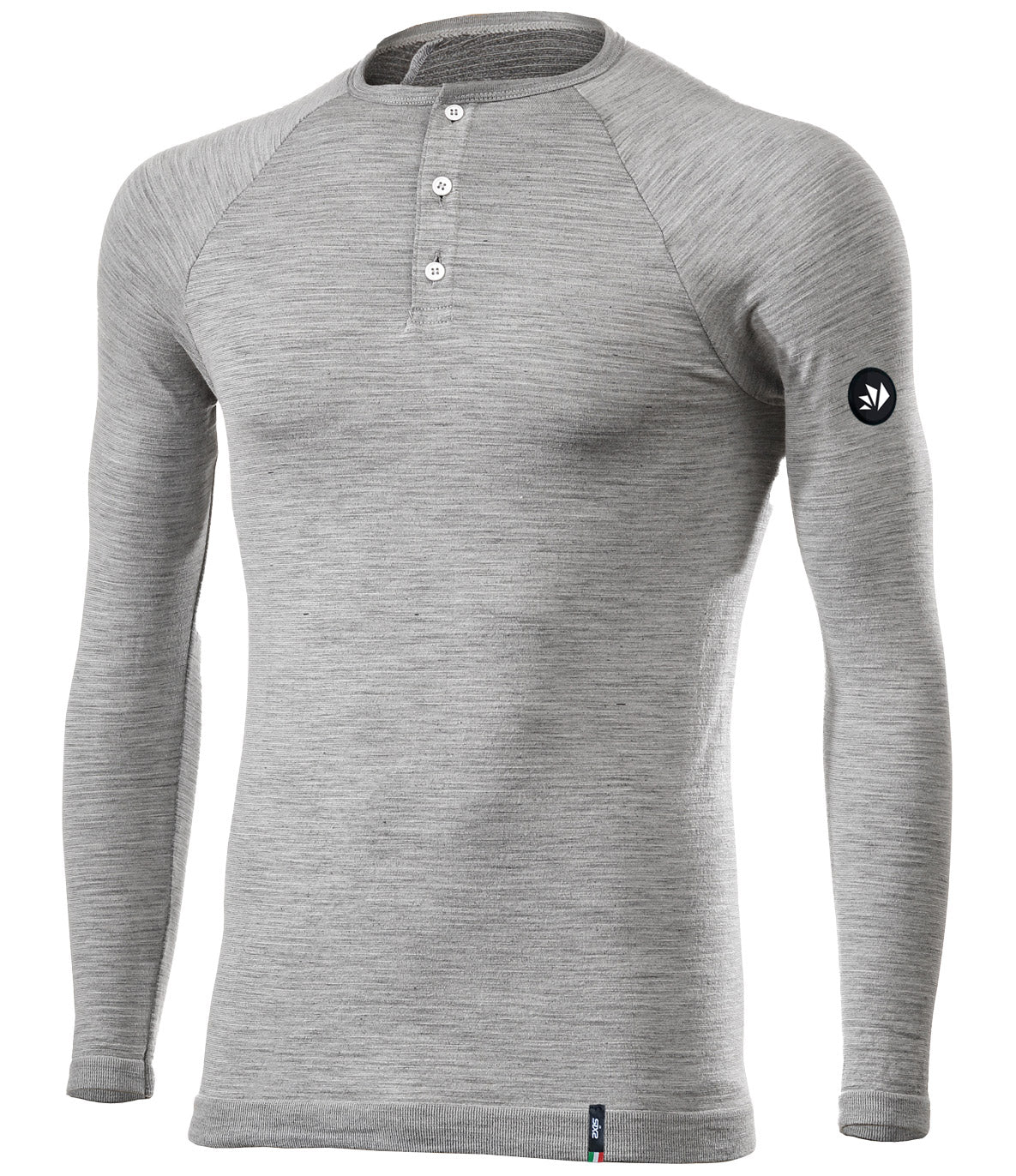 SIX2 Merino Wool Henley Shirt