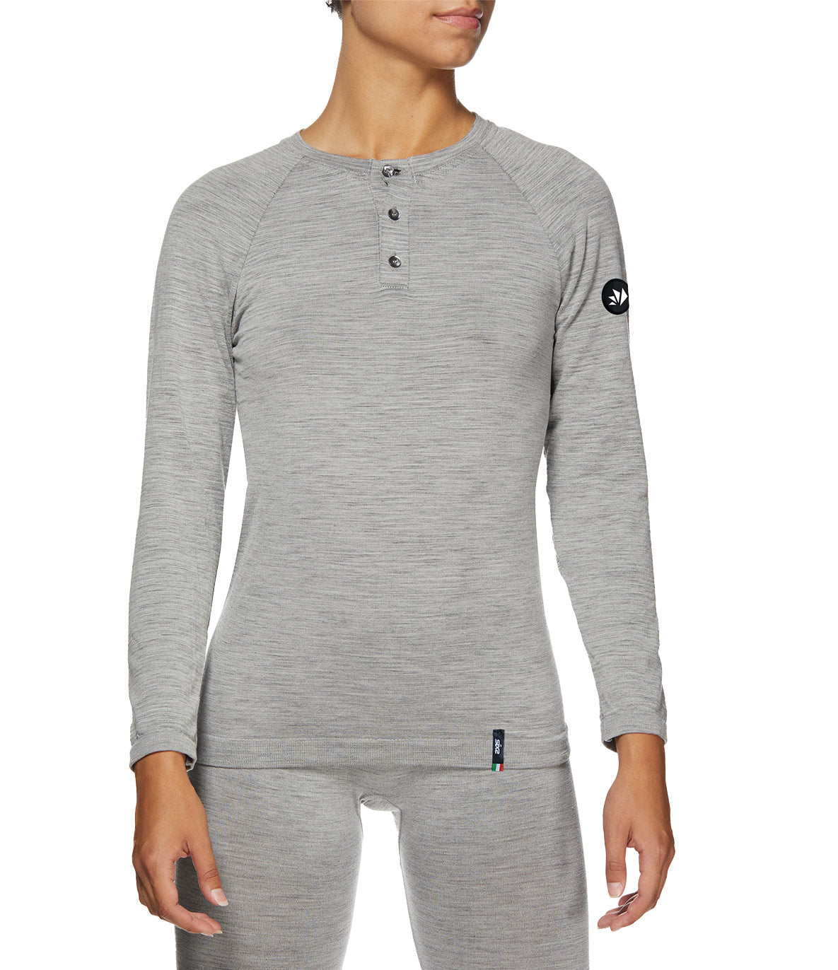 SIX2 Merino Wool Henley Shirt