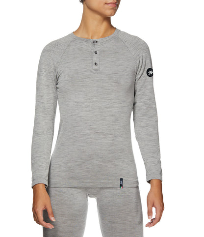SIX2 Merino Wool Henley Shirt