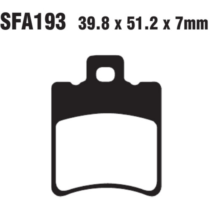 EBC Brakes Double-H Sintered Superbike Brake Pads Front -  SFA193HH