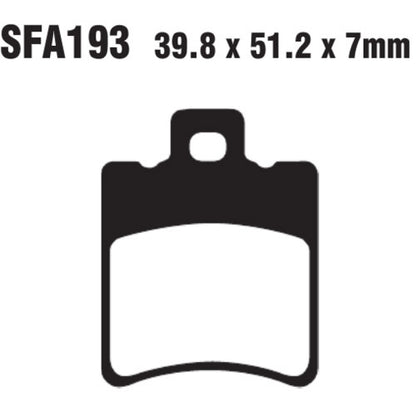 EBC Brakes Double-H Sintered Superbike Brake Pads Front -  SFA193HH